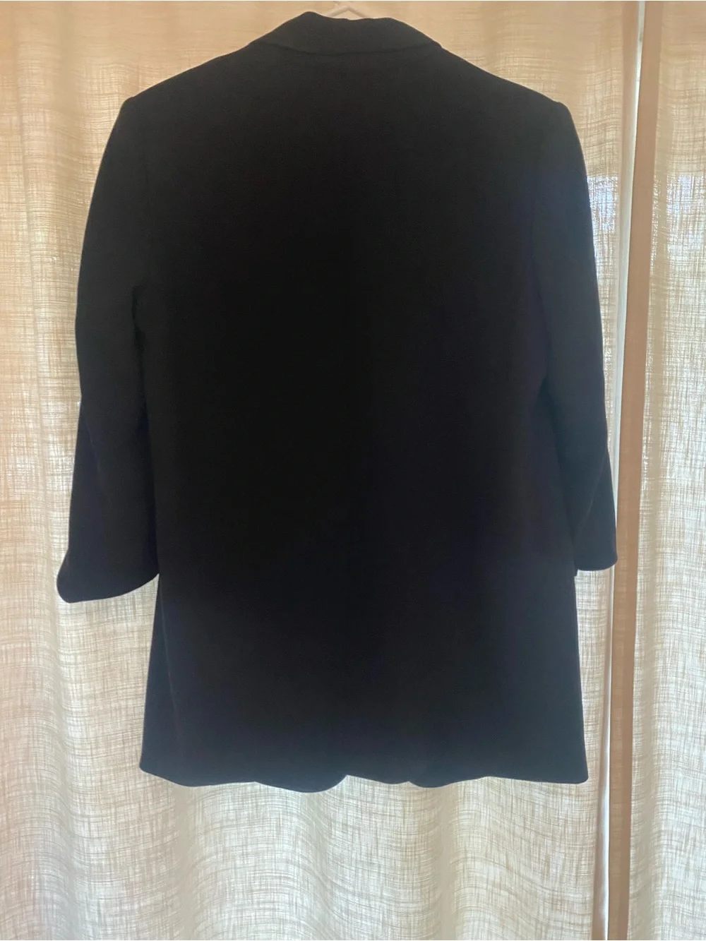 Forever 21 Black Open-Front, 3/4 Sleeve Blazer